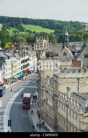 Oxford High Street. L'Angleterre Banque D'Images