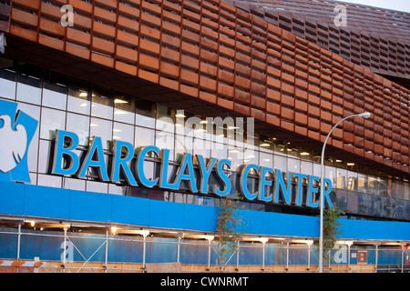 Le Barclays Center accueil du Brooklyn Nets Sports Arena et salle de Concert, Brooklyn, NY, USA Banque D'Images