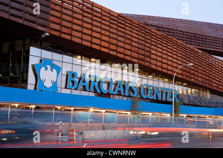 Le Barclays Center accueil du Brooklyn Nets Sports Arena et salle de Concert, Brooklyn, NY, USA Banque D'Images