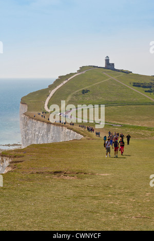 Avis de Beachy Head à Belle Tout phare Banque D'Images