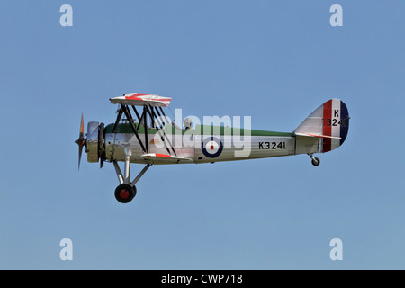 Avro Tutor ancien combattant des avions d'entraînement de la RAF Banque D'Images