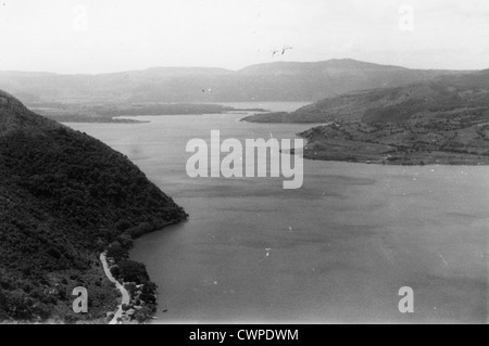 Guatemala Amérique Centrale Juillet 1947 Lac Amatitlán Banque D'Images