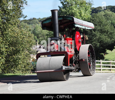 Rouleau à vapeur Fowler 1931 'Rambler' Beamish Museum, Angleterre du Nord-Est, Royaume-Uni Banque D'Images