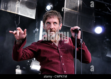 MADRID, ESPAGNE - 23 juin : Mercury Rev band fonctionne à Dia de la Musica Festival le 23 juin 2012 à Madrid, Espagne. Banque D'Images