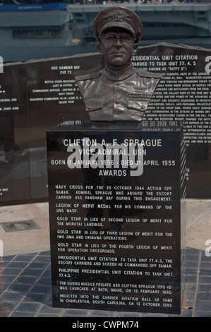 Clifton A F Sprague US Naval Monument, San Diego, California, USA Banque D'Images