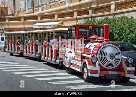 Petit train touristique à Monaco Banque D'Images