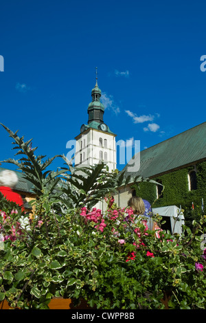 Megève (Haute Savoie, France) en été Banque D'Images