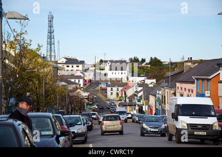 Rue principale à Dungloe County Donegal Ireland Banque D'Images