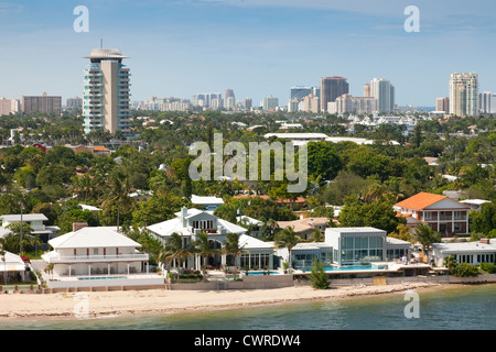 Scenic et côtière de la ville de Ft. Lauderdale, en Floride. Banque D'Images