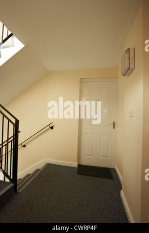 Appartement moderne dans le couloir UK Banque D'Images