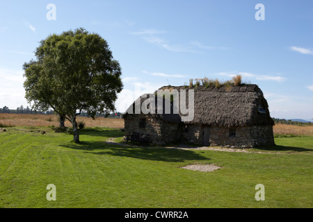 L'ancien leanach chalet sur la bataille de Culloden Moor highlands ecosse site Banque D'Images