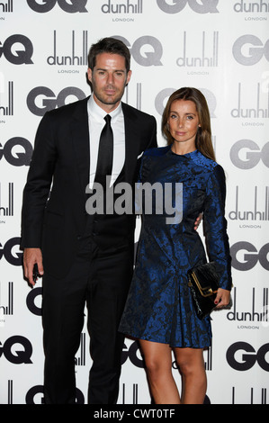 Louise Redknapp et Jamie Redknapp arrivent pour le GQ Men of the Year Awards à Londres centrale un lieu d'exposition. Banque D'Images