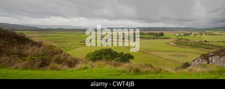 Kilmartin Glen vue panoramique de la colline de Dunadd Fort 9 miles de Lochgilphead, Argyll et Bute. L'Écosse. 8335 SCO Banque D'Images