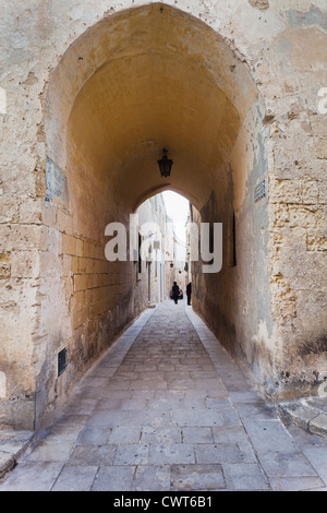 Mdina est une ville médiévale fortifiée située sur une colline dans le centre de l'île de Malte. Banque D'Images