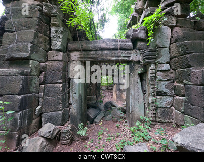 Ruines du temple de Banteay Chhmar dans la province de Banteay Meanchey, au nord-ouest de l'Cambodge Banque D'Images