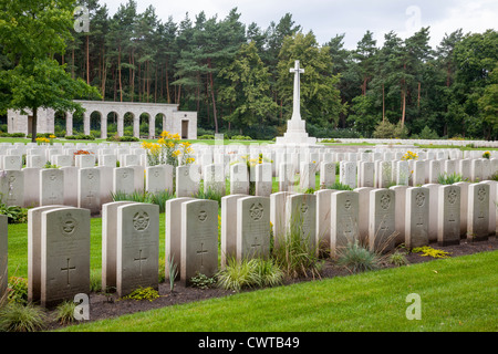 Cimetière de guerre du Commonwealth, Heerstrasse, Berlin, Allemagne Banque D'Images