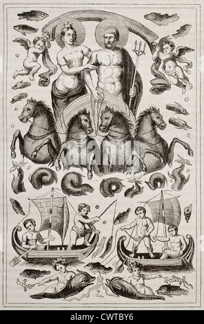 Neptune et Amphitrite Banque D'Images