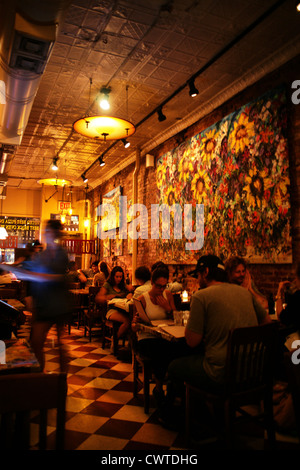 Interior shot of Fornino pizzeria, Williamsburg, Brooklyn, New York Banque D'Images