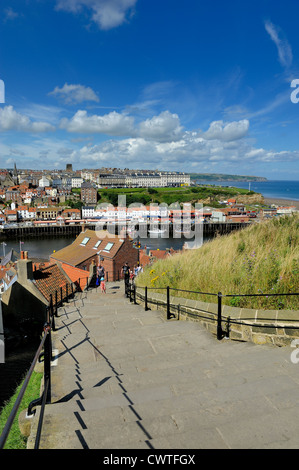 Étapes de Whitby North Yorkshire angleterre uk Banque D'Images