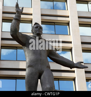 Statue de Youri Gagarine à Londres, en Angleterre. Banque D'Images