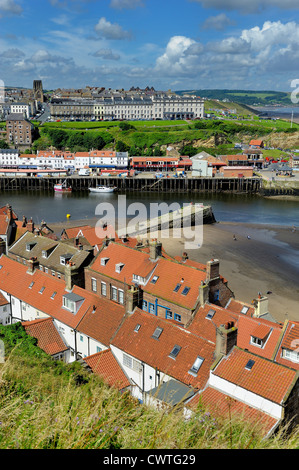 Whitby seaside holiday resort North Yorkshire angleterre uk Banque D'Images