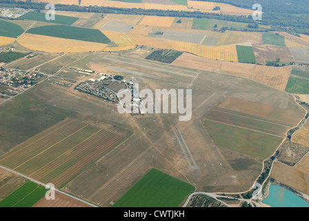 Vue aérienne de l'aérodrome de Vinon sur verdon, Var, France Banque D'Images