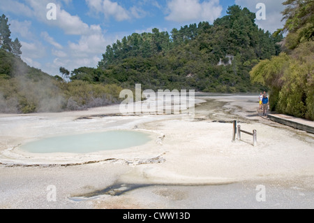 Wai-O-Tapu Thermal Wonderland près de Rotorua, Nouvelle-Zélande Banque D'Images