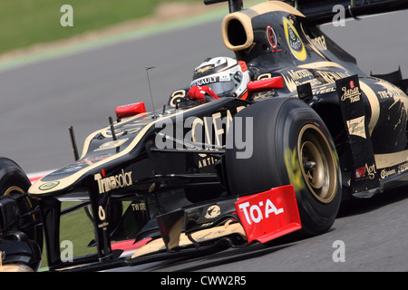 Kimi Raikkonen, (Lotus F1) Grand Prix de Grande-Bretagne, Silverstone UK. La formule 1, F1 Banque D'Images