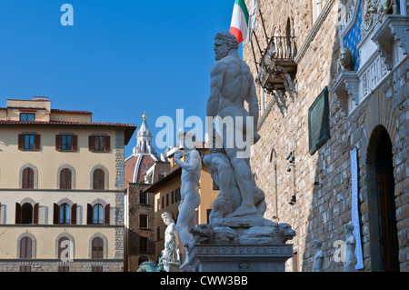 Statue d'hercule Palazzo Vecchio Florence Toscane Italie Banque D'Images