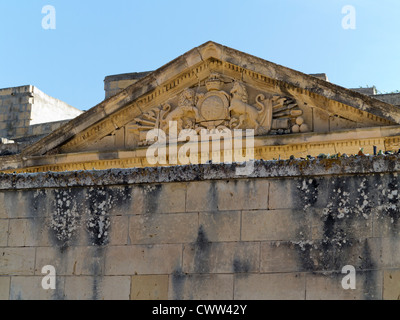 Vu de l'architecture maltaise sur les rues de l'île de Malte, mer Méditerranée Banque D'Images