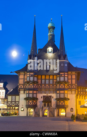 Mairie, Wernigerode, Saxe-Anhalt, Allemagne Banque D'Images