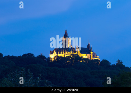 Château, Wernigerode, Saxe-Anhalt, Allemagne Banque D'Images