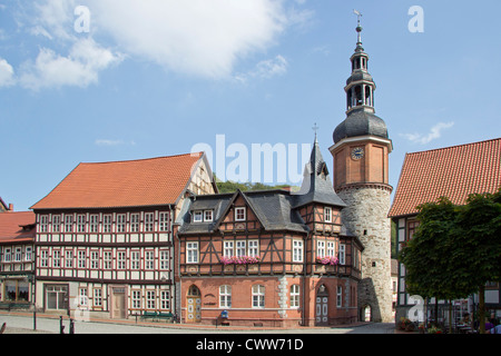 Rittertor (gate), chevaliers, Stolberg Harz (Saxe-Anhalt, Allemagne Banque D'Images