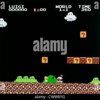 Super Mario Bros jeu vidéo Banque D'Images