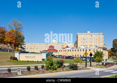 Quartier historique français Lick Resort Hotel et Casino à French Lick, Indiana Banque D'Images