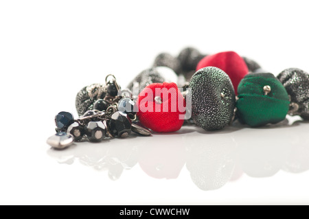 Bijoux boucles d'oreilles necklace Banque D'Images