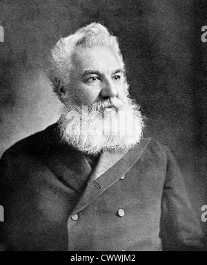 Alexander Graham Bell (1847-1922) sur l'ancien à partir de 1899. Scientifique, inventeur, ingénieur et un innovateur. Banque D'Images