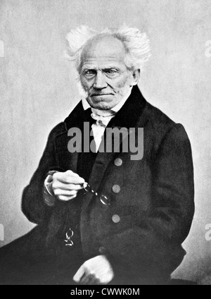 Arthur Schopenhauer (1788-1860) sur l'ancien de 1898. Philosophe allemand. Banque D'Images