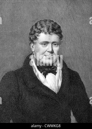 Daniel O'Connell (1775-1847) sur gravure de 1859. Leader politique irlandais. Banque D'Images