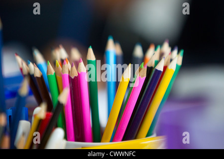 Crayons de couleur Banque D'Images