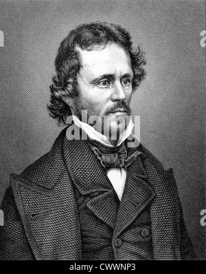 John Charles Fremont (1813-1890) sur gravure de 1859. Officier de l'armée américaine, explorer. Banque D'Images