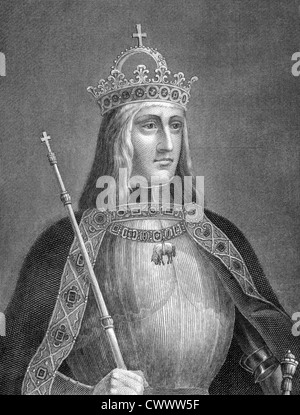 Maximilien I , (1459-1519) sur gravure de 1859. Saint Empereur Romain au cours de 1493-1519. Banque D'Images