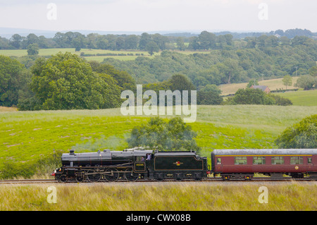 Stanier LMS Classe 5 train à vapeur 4-6-0 45305 Duncowfold Cumwhinton, près de régler, à Carlisle, Ligne Eden Valley, Cumbria, Angleterre Banque D'Images