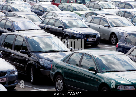 Territoires de l'aire de stationnement, notion de droit, les places de parking à l'Allemagne, de l'Europe Banque D'Images