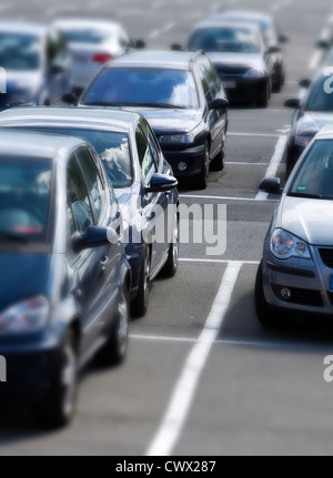 Territoires de l'aire de stationnement, notion de droit, les places de parking à l'Allemagne, de l'Europe Banque D'Images