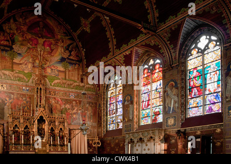 Intérieur de la basilique du Saint-sang, Bruges, Belgique Banque D'Images