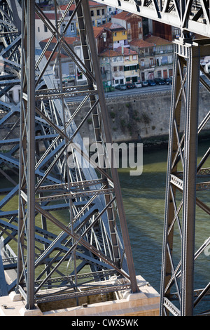 Pont Dom Luis, Porto Portugal Banque D'Images