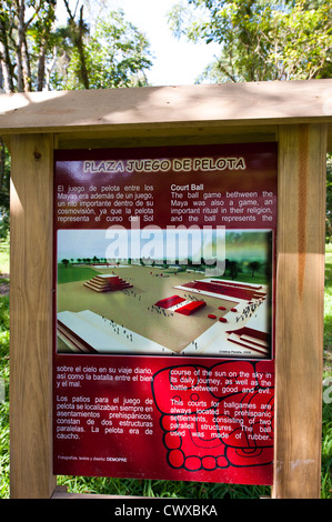 Parc archéologique de Quirigua, Site du patrimoine mondial de l'UNESCO, au Guatemala, en Amérique centrale. Banque D'Images