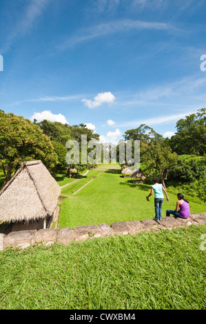 Parc archéologique de Quirigua, Site du patrimoine mondial de l'UNESCO, au Guatemala, en Amérique centrale. Banque D'Images