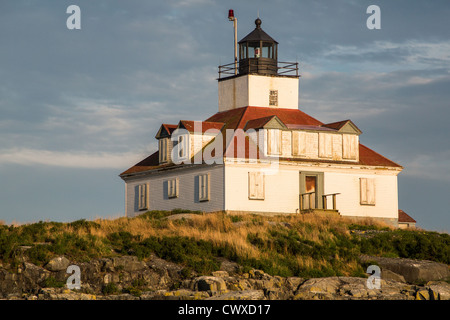 Egg Rock Phare dans le Maine, USA. Banque D'Images